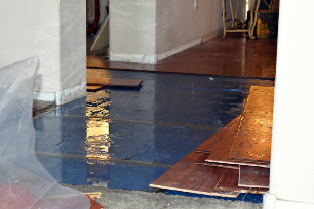 Professional Flood Cleanup technician working in North Kingstown, RI